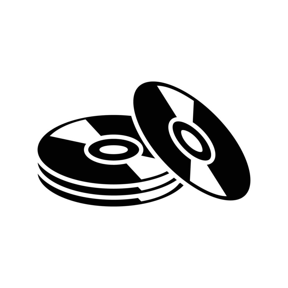 compact disk icon design template simple and clean vector