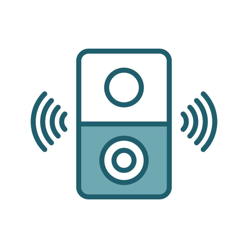 door bell icon design template simple and clean vector