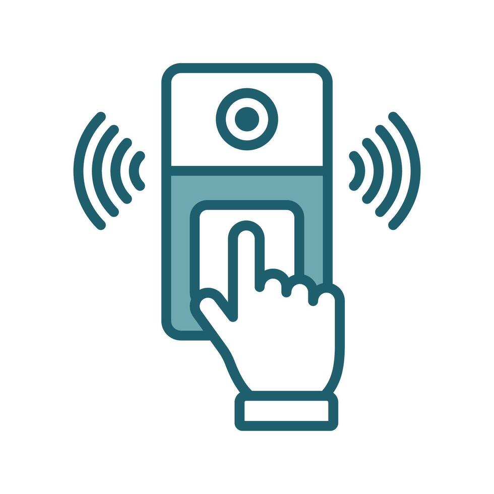 door bell icon design template simple and clean vector
