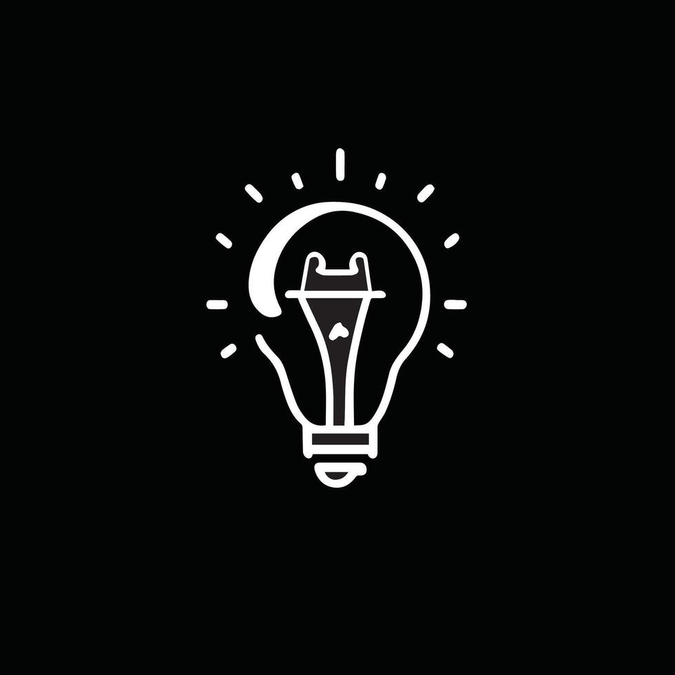 Electric bulb light vector