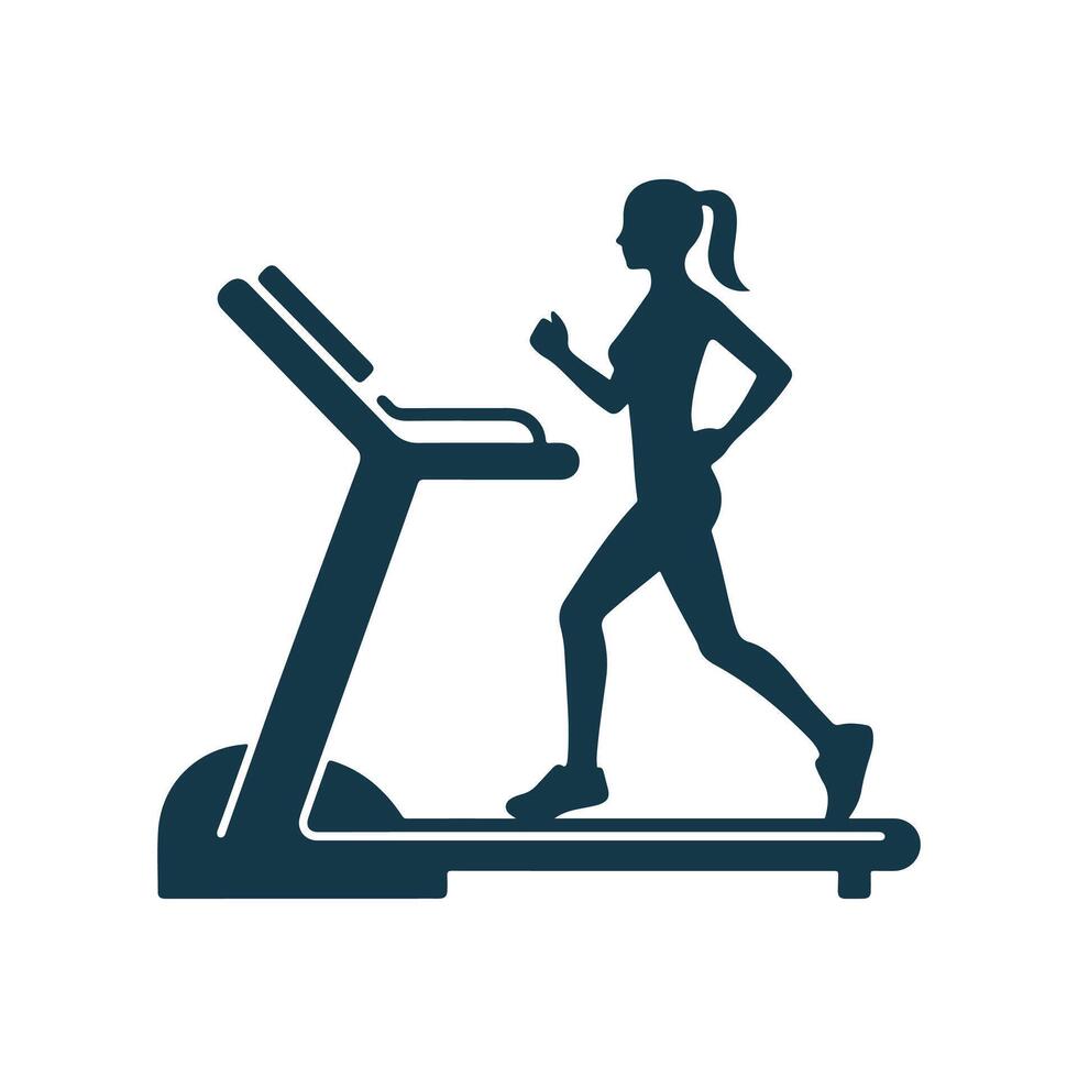 Gym and fitness silhouette design illustration template vector