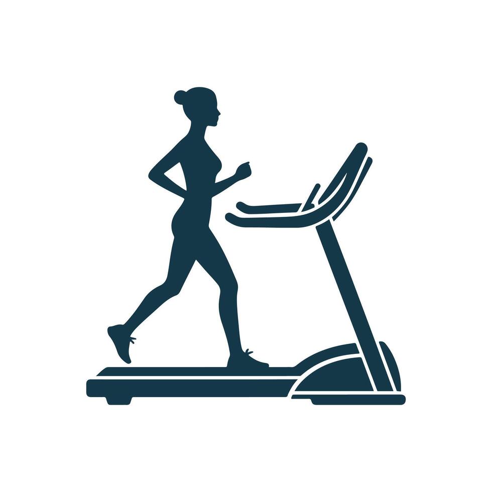 Gym and fitness silhouette design illustration template vector