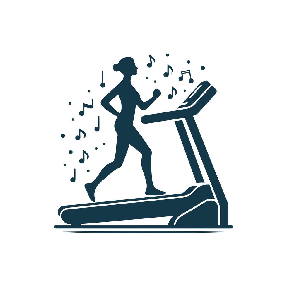 Gym and fitness silhouette design illustration template vector