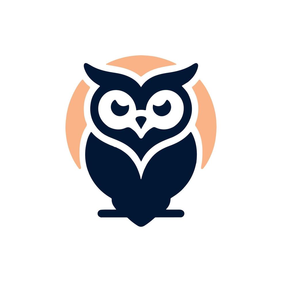 an owl sitting on a branch with a branch in the background vector