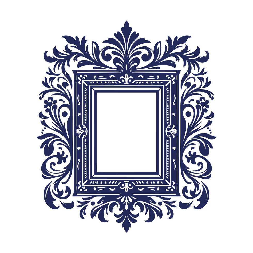 frame with ornament vector