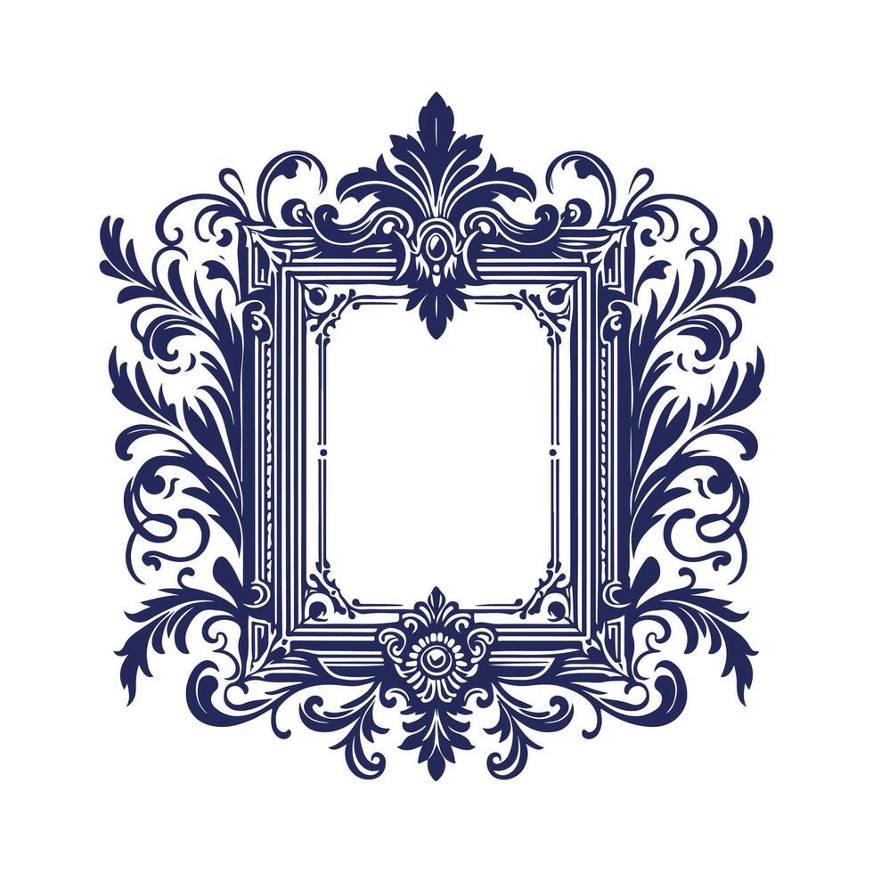 frame with ornament vector