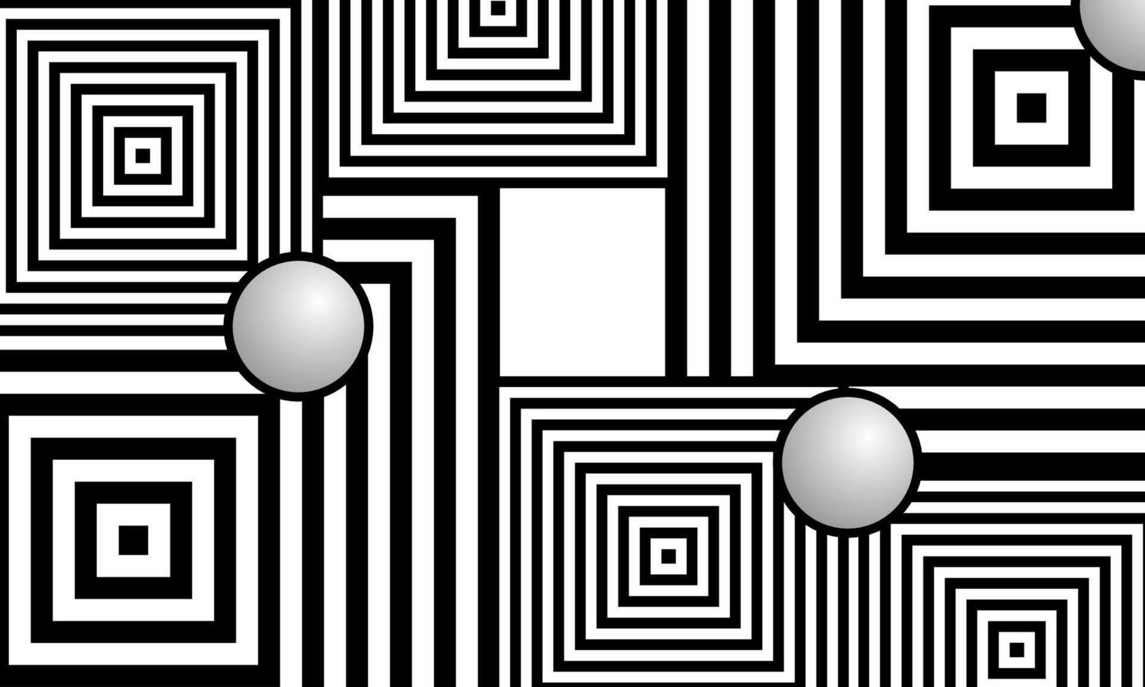 Monochrome Abstract Dynamic Pattern Background vector