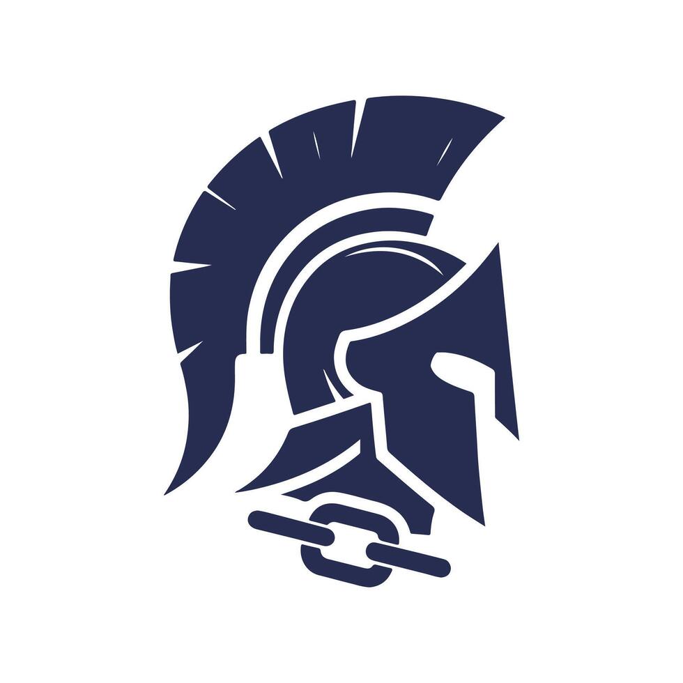 the spartan helmet logo vector