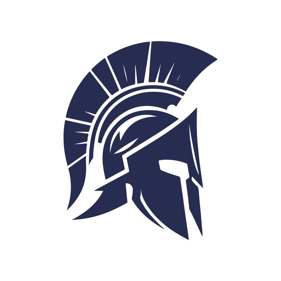 the spartan helmet logo vector