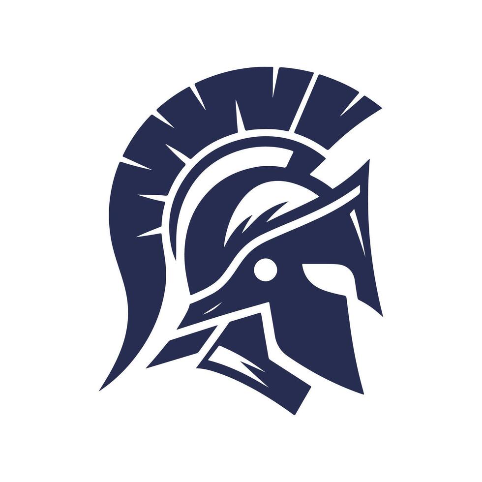 a spartan helmet logo vector