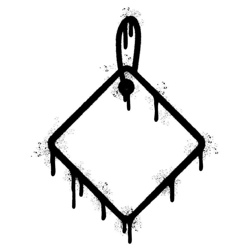 Spray Painted Graffiti price tag icon Sprayed isolated with a white background. vector