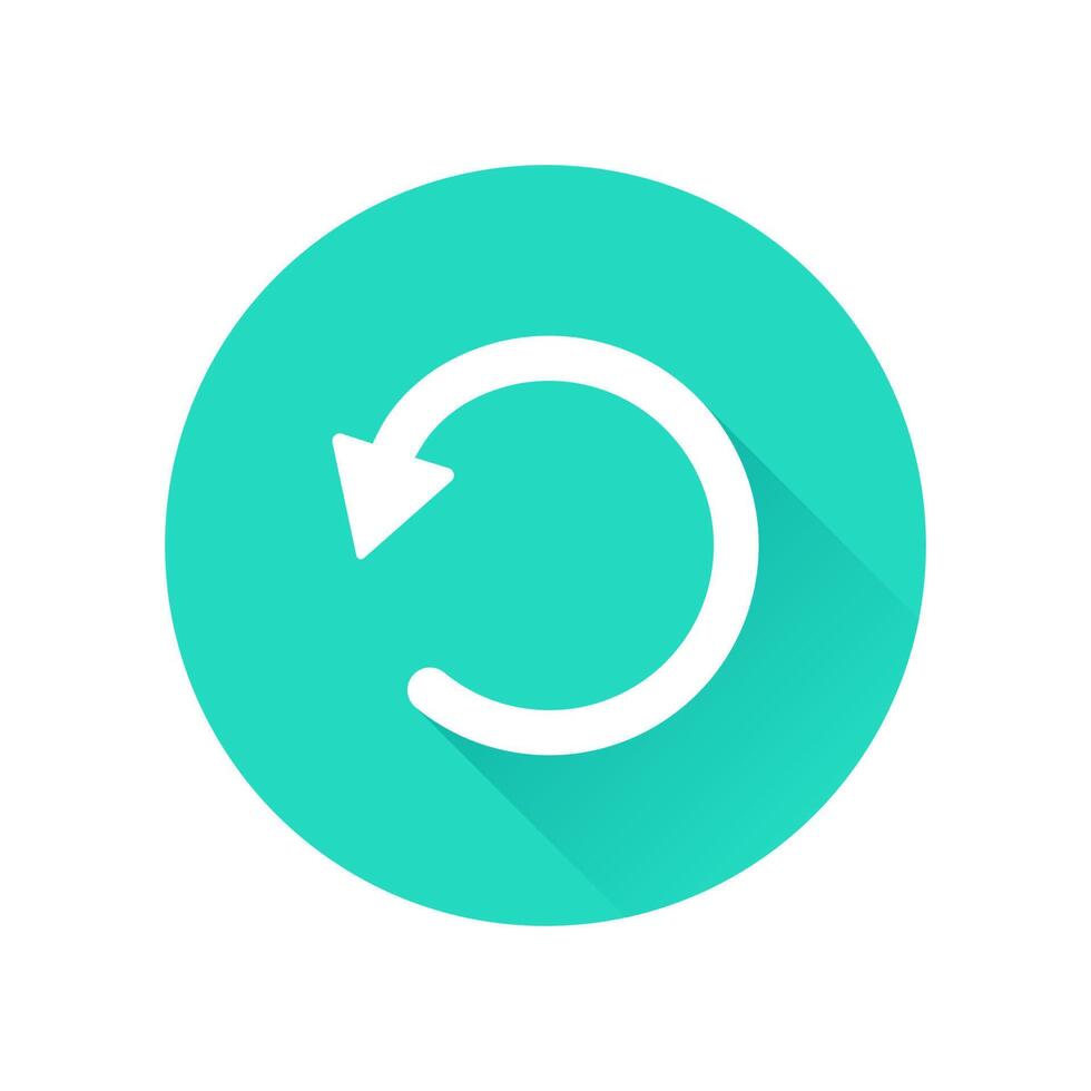 Refresh Reload Circular Shadow Icon vector