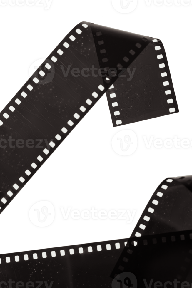 film strip transparent.film frame with white space. png