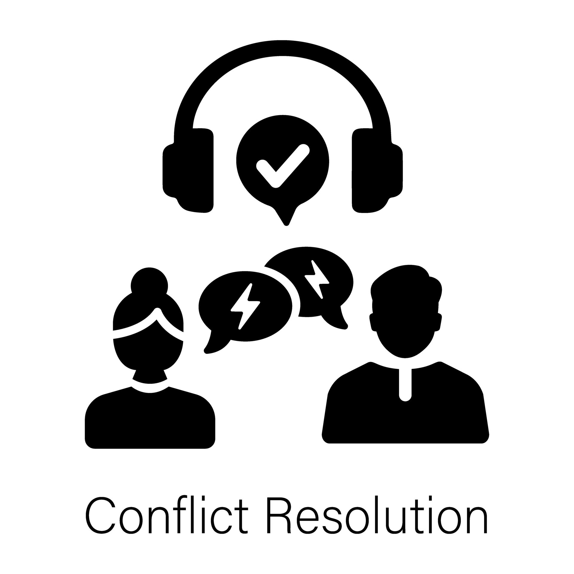A filled style icon of conflict resolution 47402170 Vector Art at Vecteezy