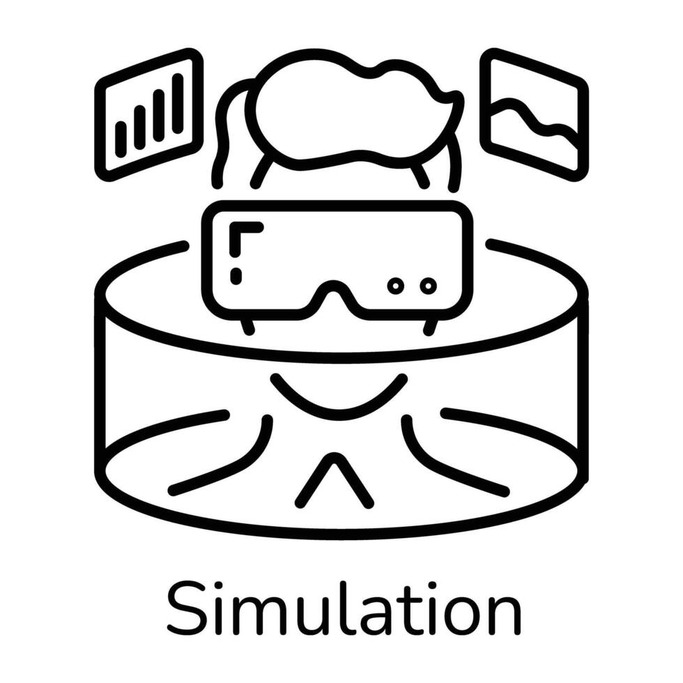 Check this line icon of simulation vector