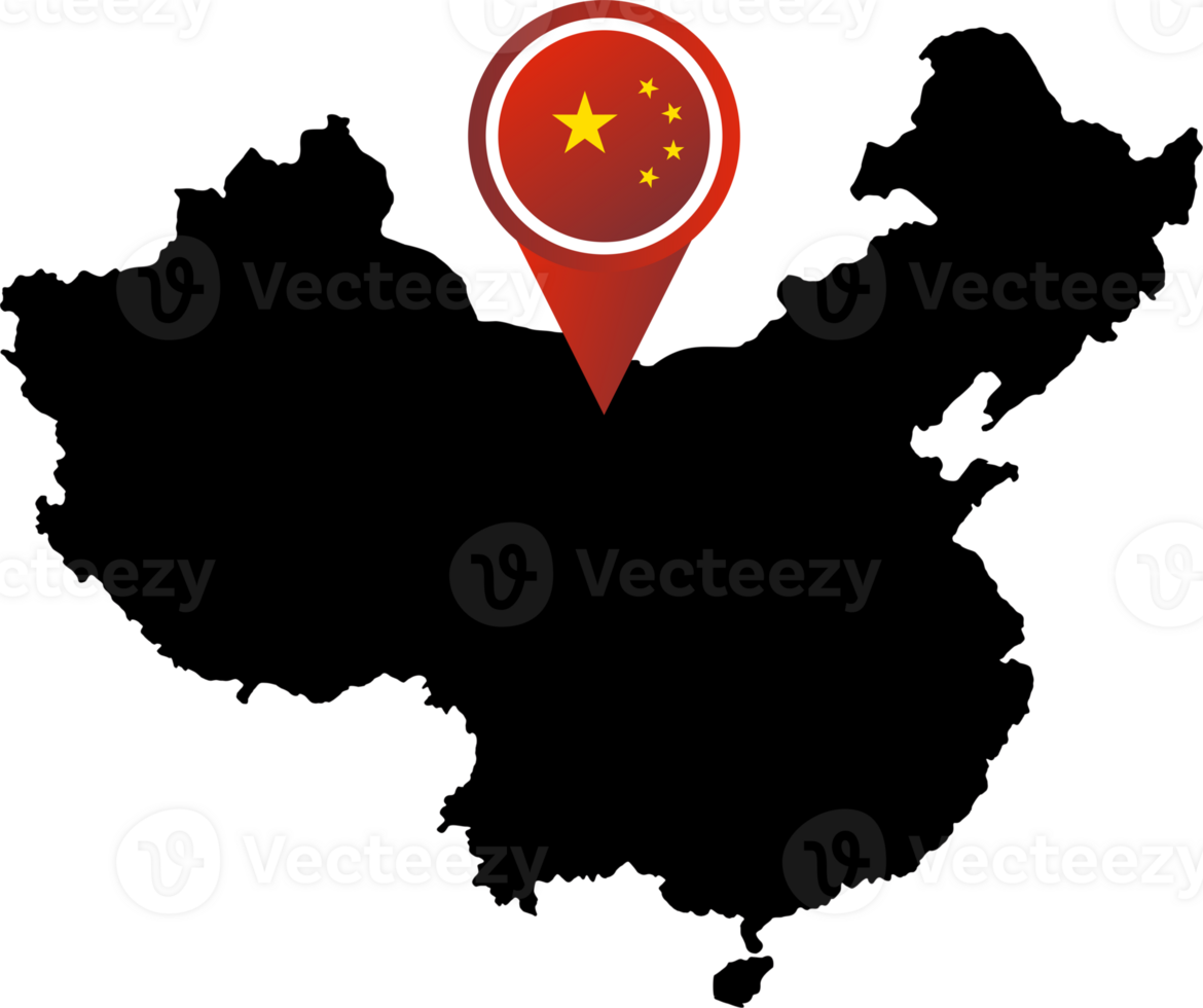 China pin map location png