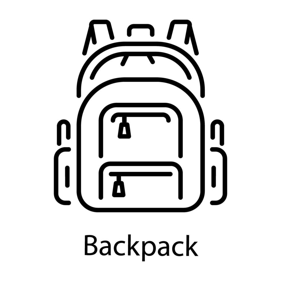 A rock gesture outline style icon vector