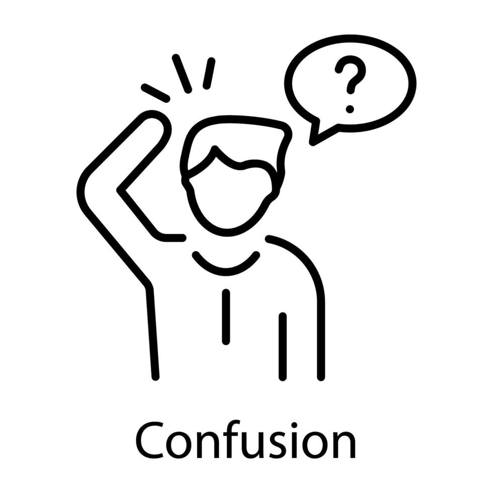 A rock gesture outline style icon vector