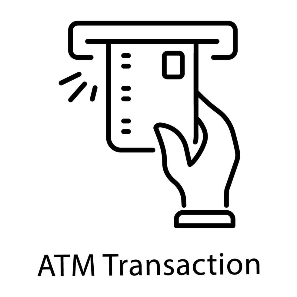 A rock gesture outline style icon vector
