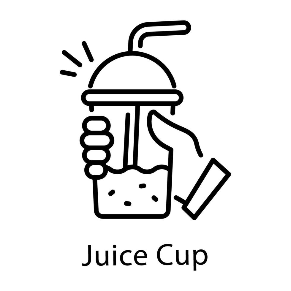 A rock gesture outline style icon vector
