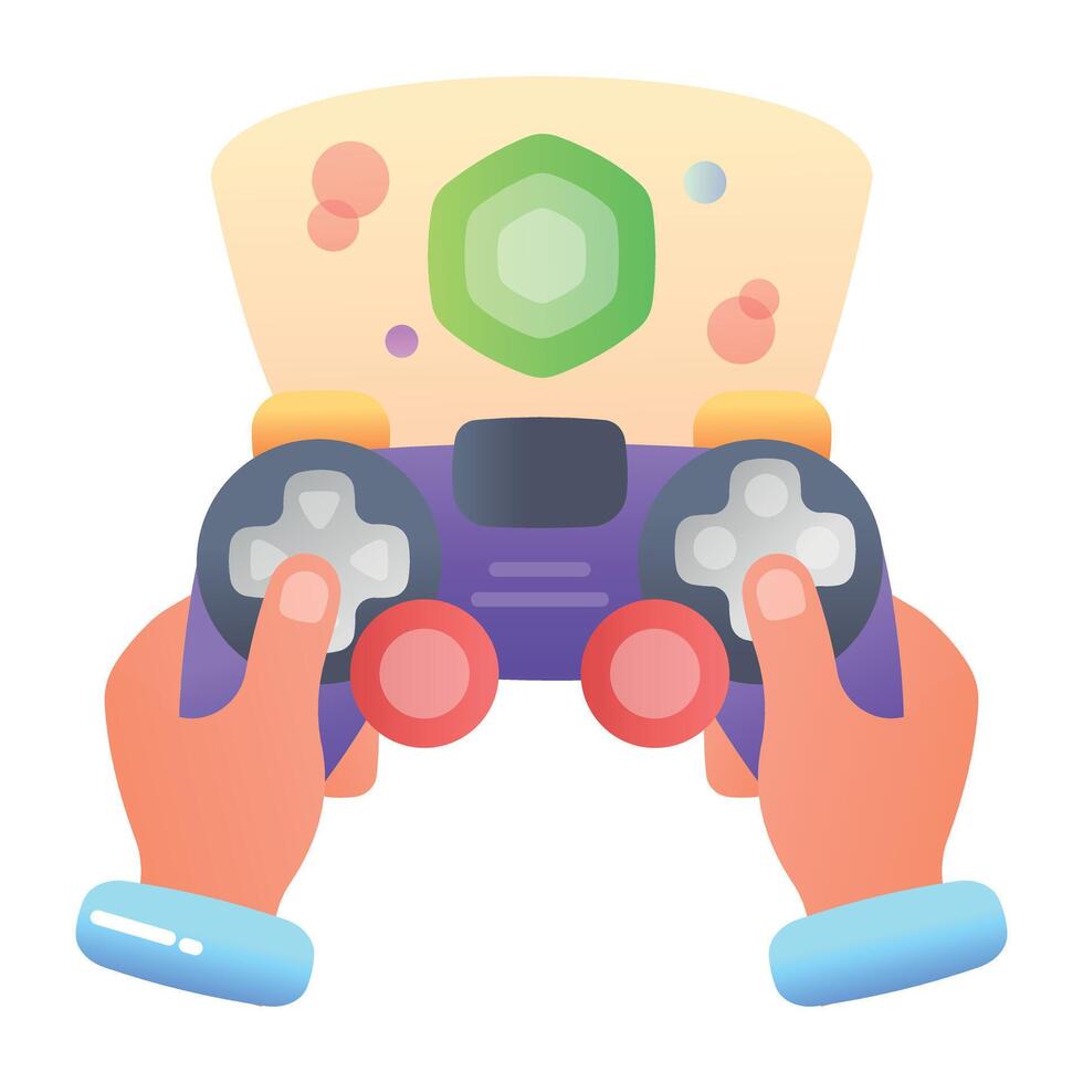 Vr gaming icon designed in flat style vector