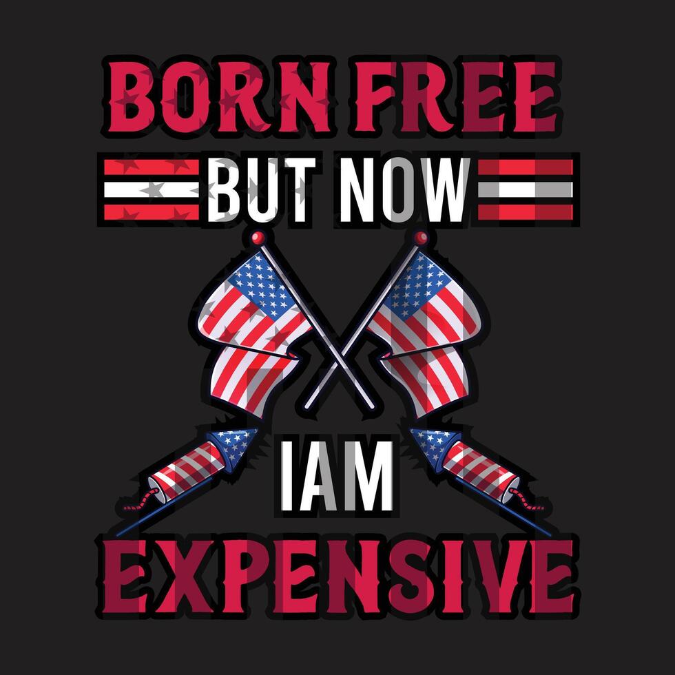 4Th July US independence day vector