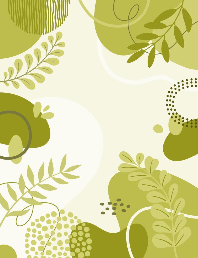 Design banner background. Colorful poster background. branches,art print for beauty, fashion and natural products,wellness, wedding and event. vector