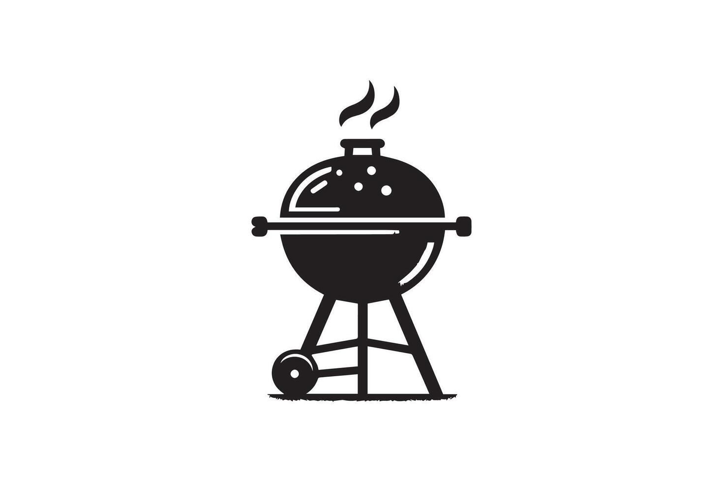 Grill bbq roaster illustration isolated on white background vector