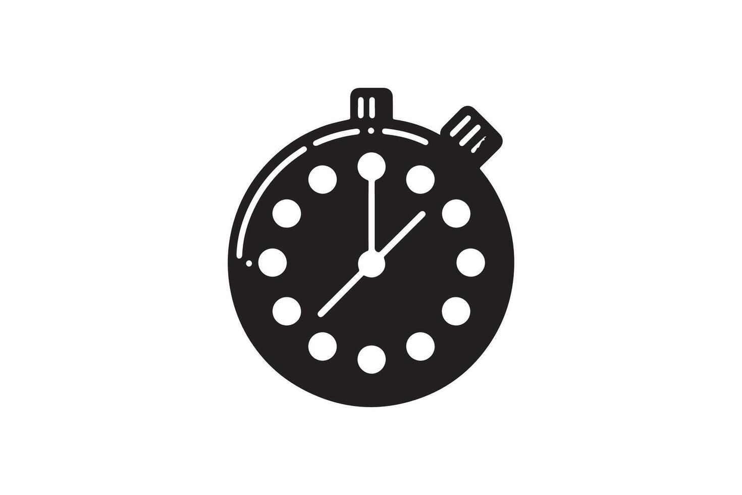 timer clock stop watch isolated on white background vector