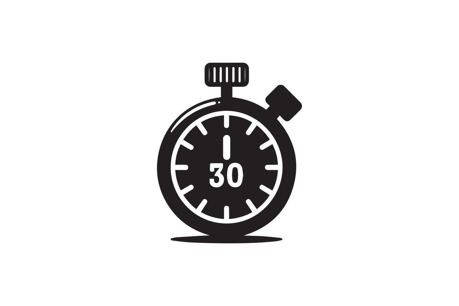 timer clock stop watch isolated on white background vector