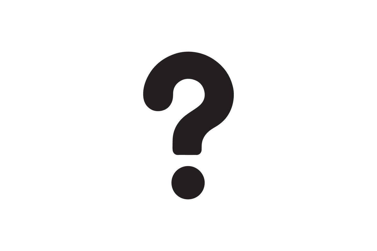 question mark silhouette, vector
