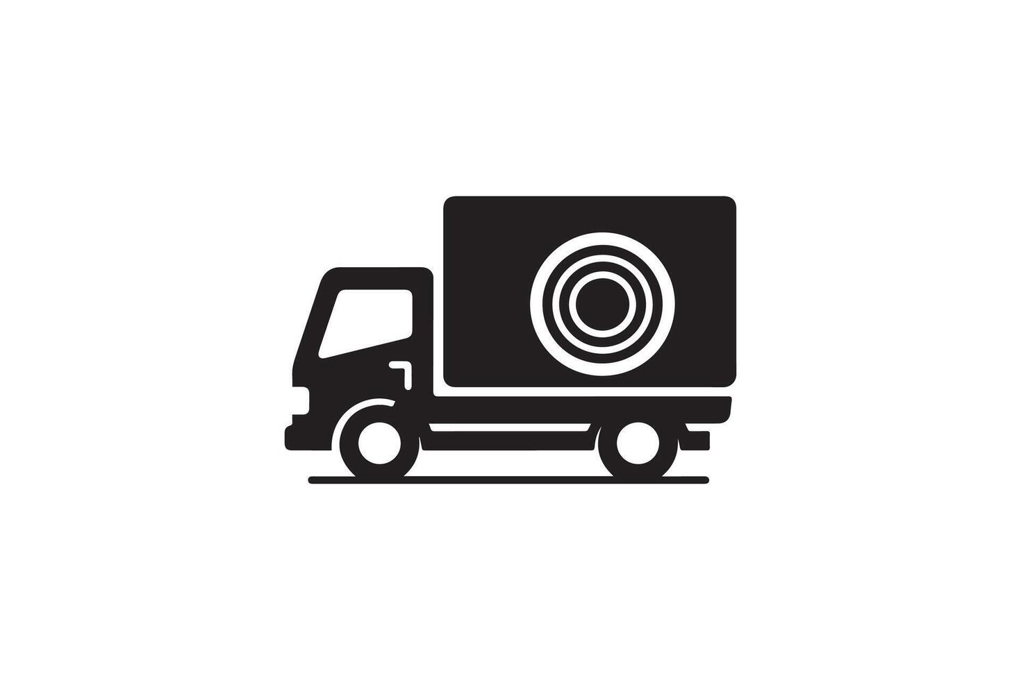 Truck logo, Truck silhouette vector