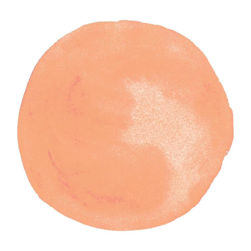 Abstract Watercolor Shapes in Trendy Peach Fuzz Color of 2024 vector