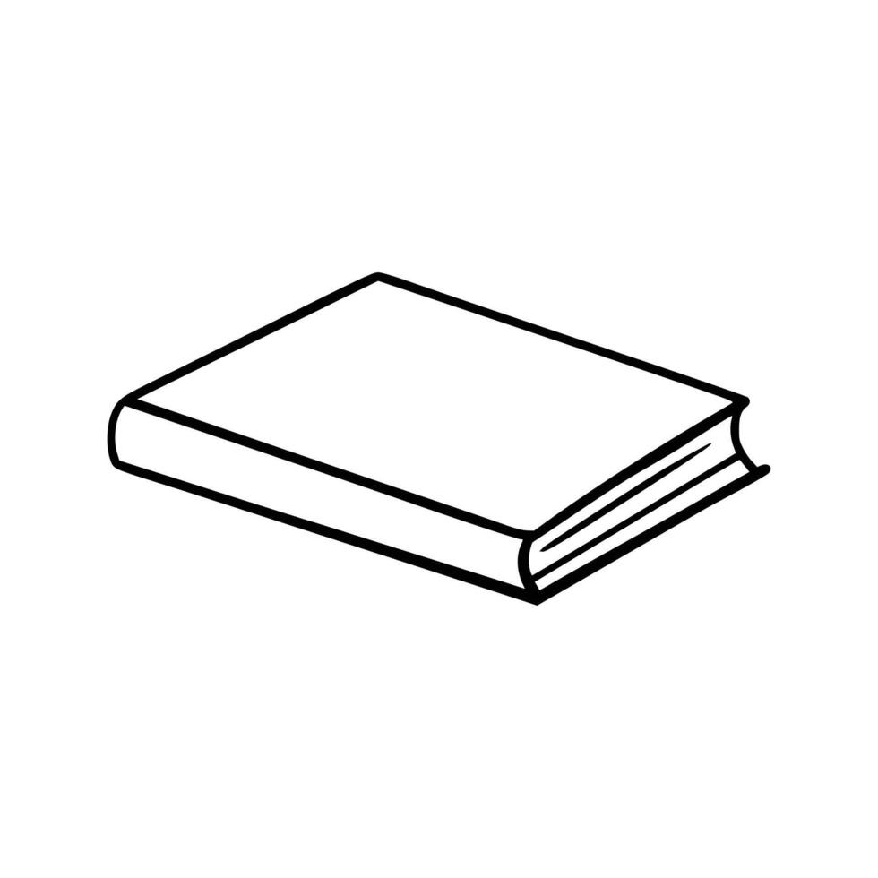Hand drawn book doodle element, education symbols. illustration for book store, reading club, learning, library, Doodle Illustration style. vector