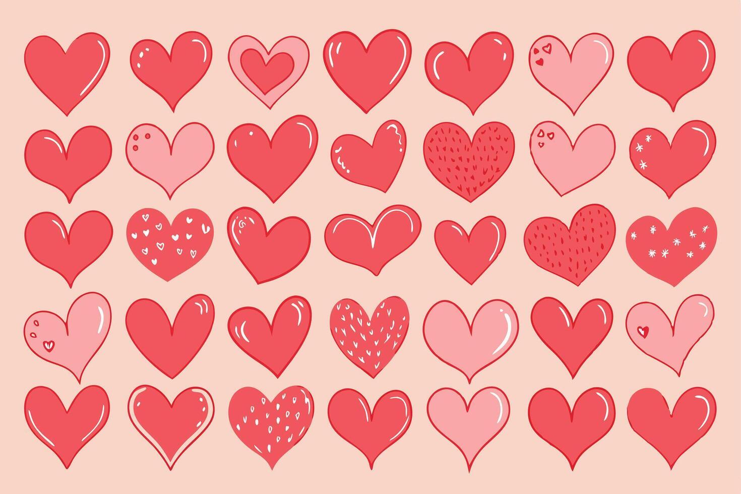 Doodle Heart Eps, Sketch Heart Eps vector