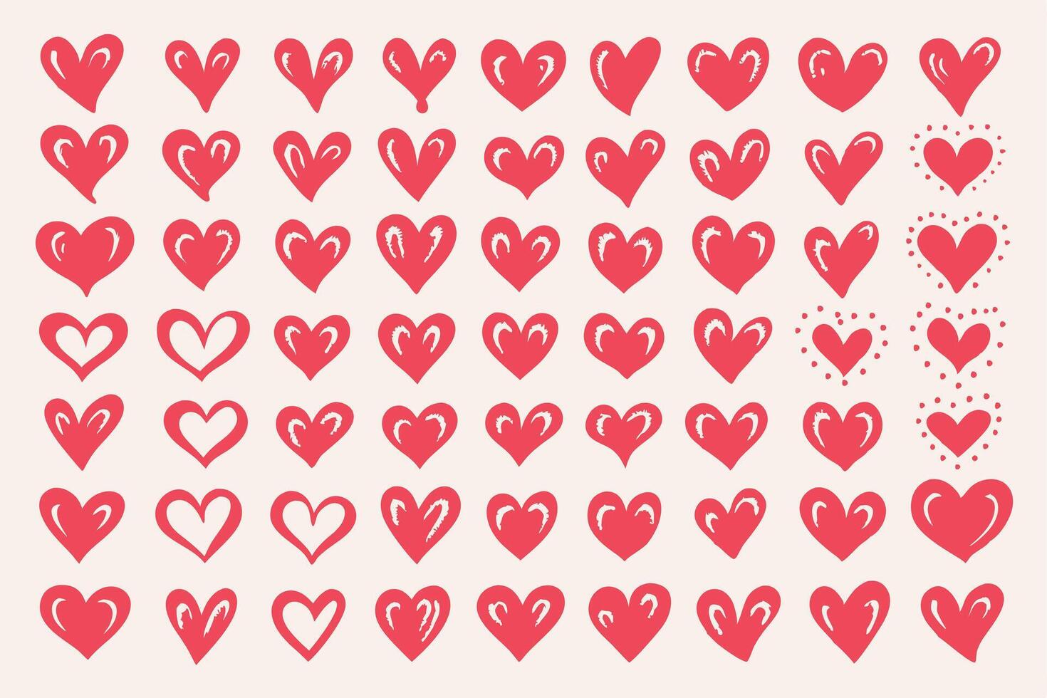 Doodle Heart Eps, Sketch Heart Eps vector
