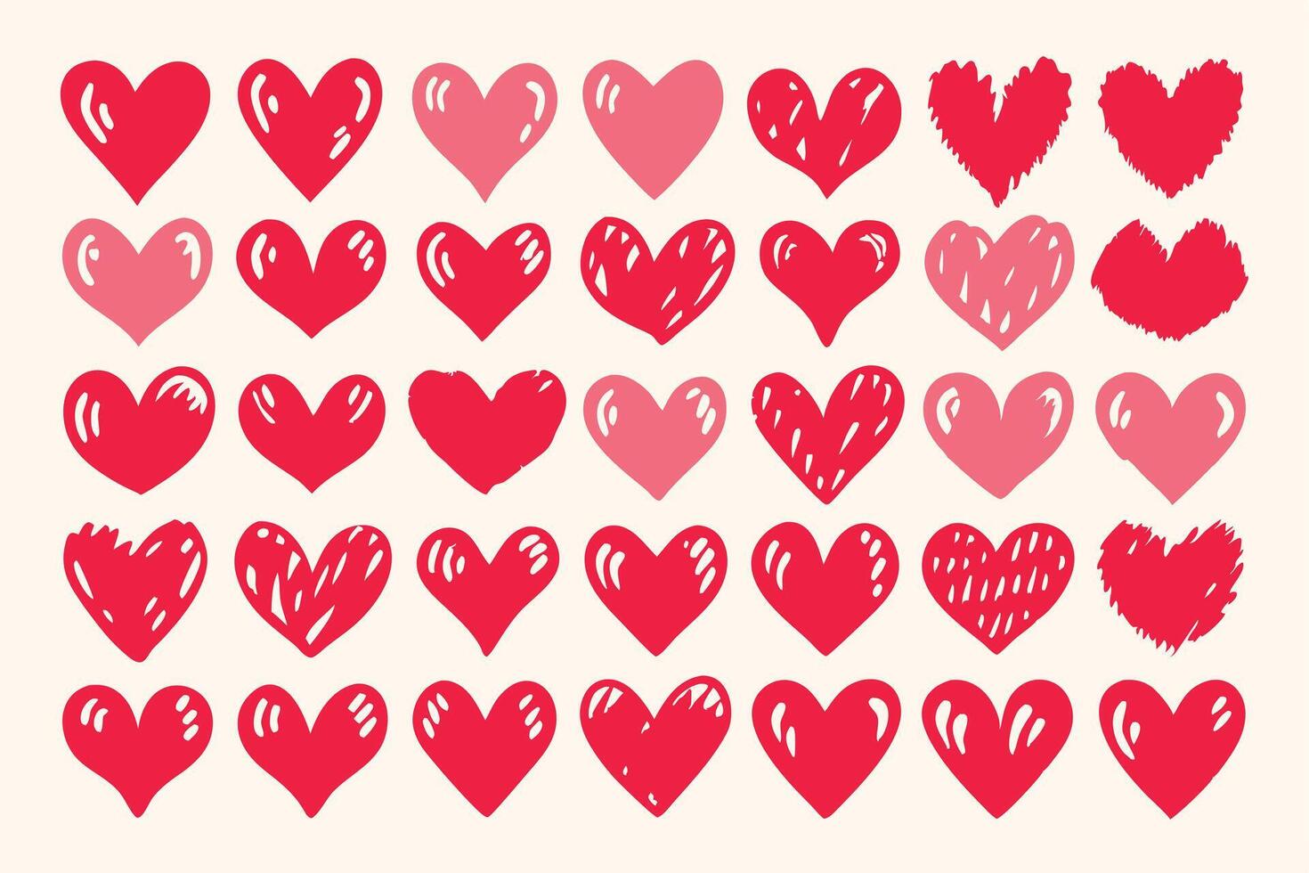 Doodle Heart Eps, Sketch Heart Eps vector