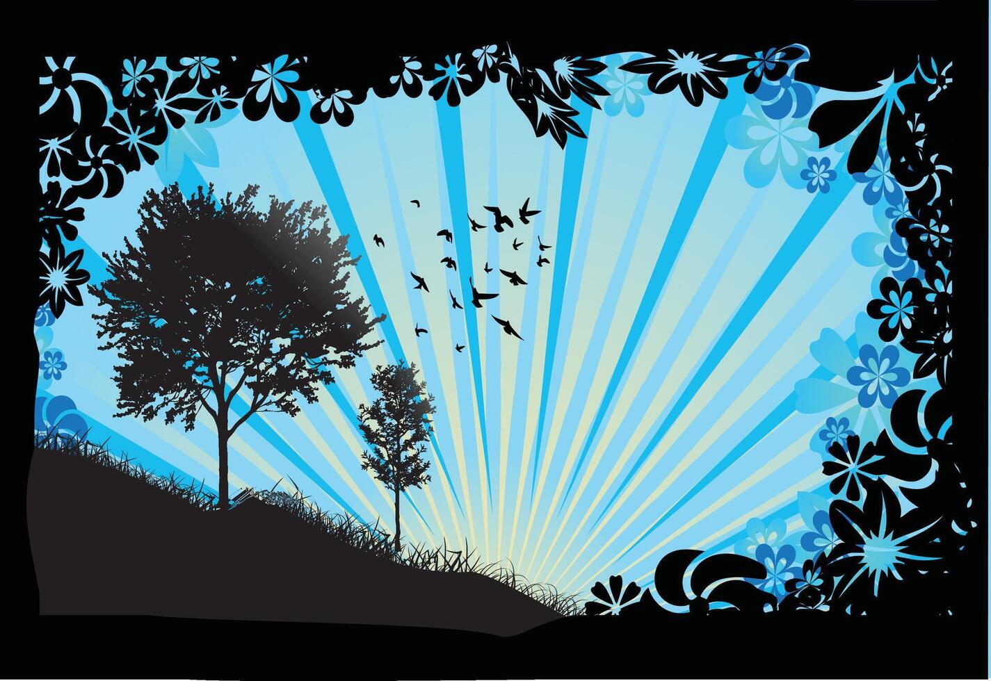 A very nice natural background vector