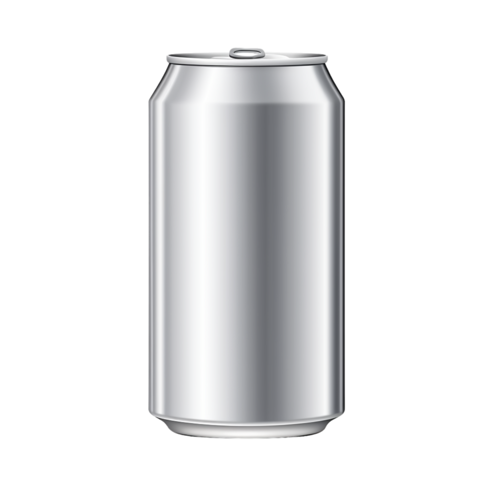 Generated Ai Blank small aluminium soda can mockup png