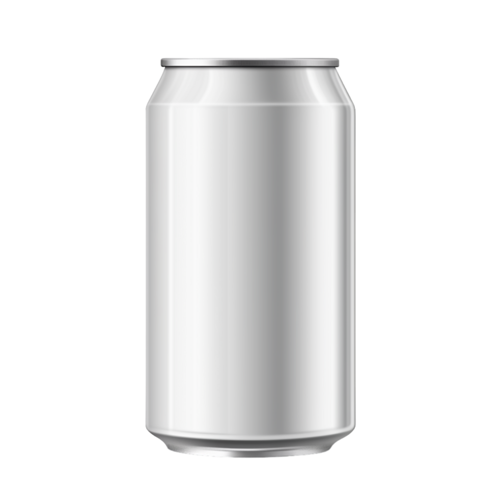 Generated Ai Blank small aluminium soda can mockup png
