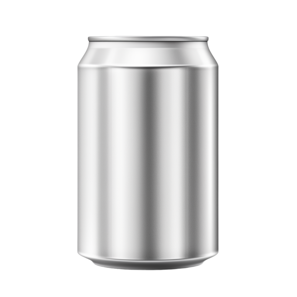 Generated Ai Blank small aluminium soda can mockup png