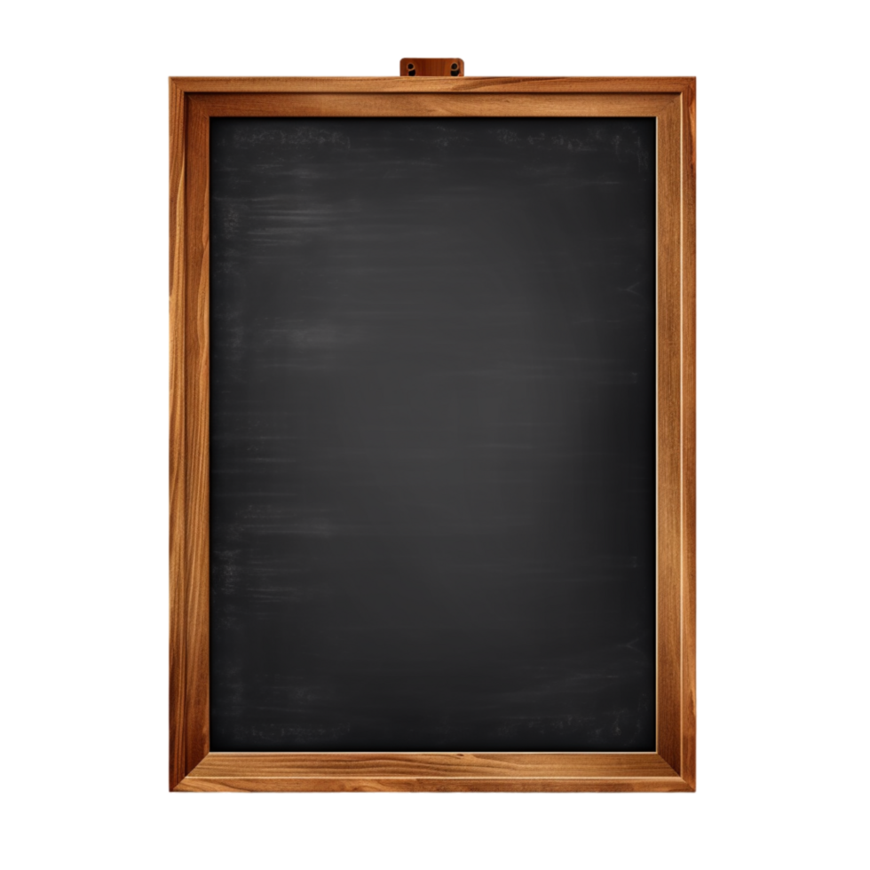 Generated Ai Empty rustic chalkboard with copy space png