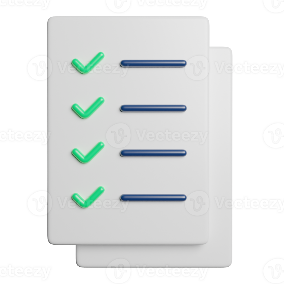 Checklist List Document png