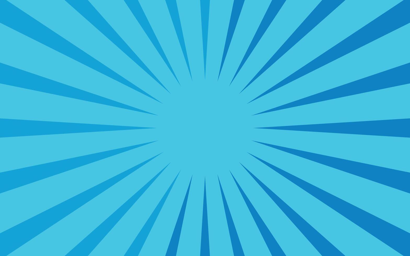vintage retro sunburst abstract blue comic background with rays vector