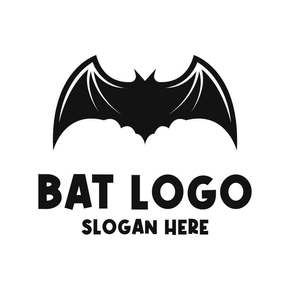 bat monster horror logo design concept idea vector