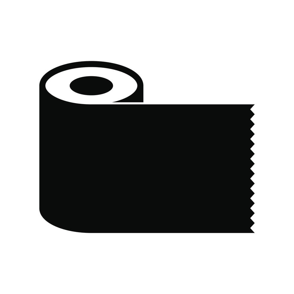 black towel paper icon design on white background vector