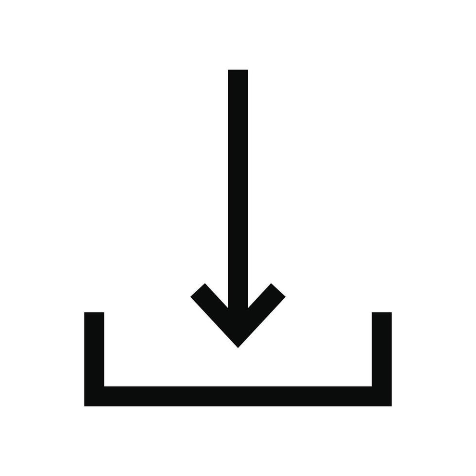 download icon button on white background vector