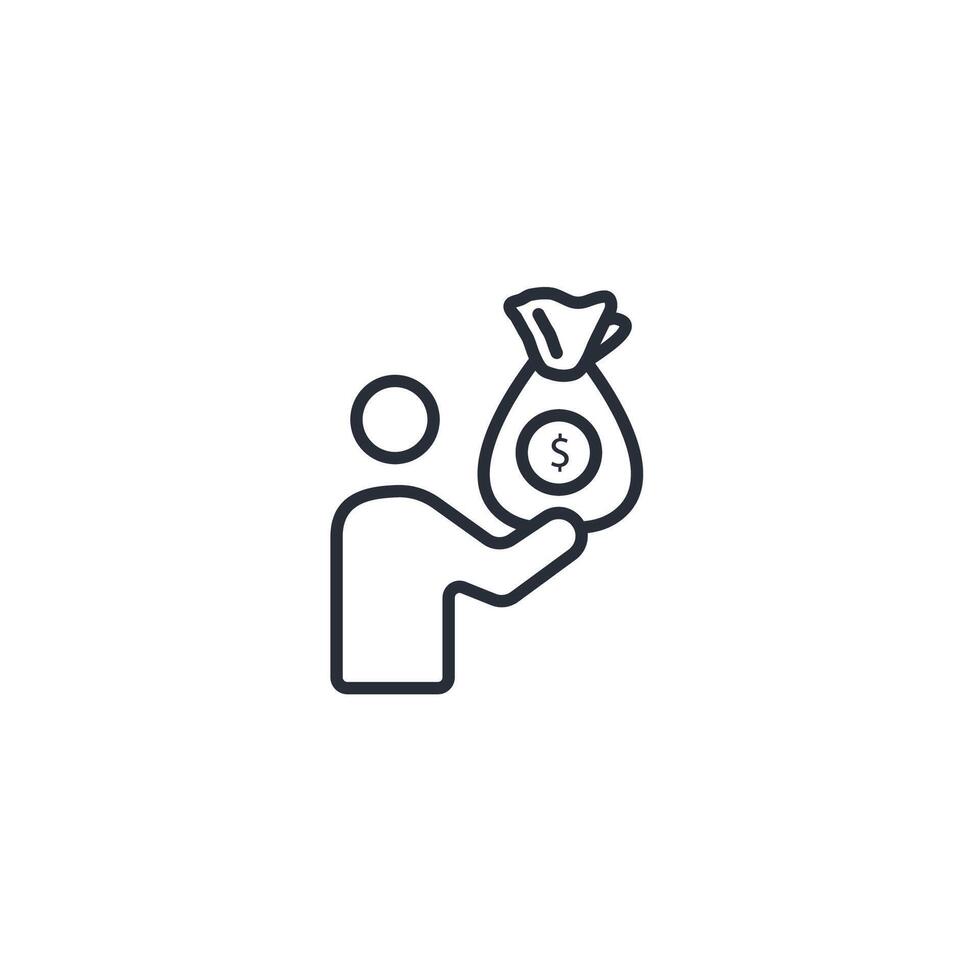income icon. .Editable stroke.linear style sign for use web design,logo.Symbol illustration. vector