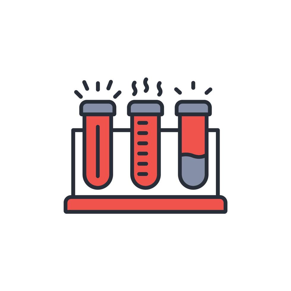 Testube icon. .Editable stroke.linear style sign for use web design,logo.Symbol illustration. vector