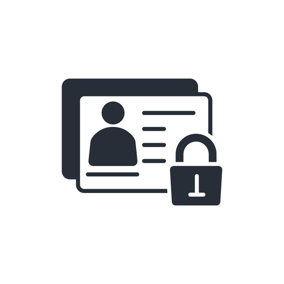 data privacy icon. .Editable stroke.linear style sign for use web design,logo.Symbol illustration. vector